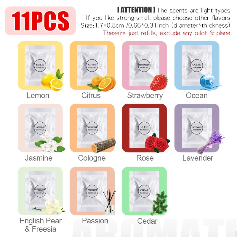 [Just Refills,Exclude Any Pilot/Plane] Bear Car Air Fresheners Replacement Tablets Fragrance Pods Aroma Supplement Perfume Pads